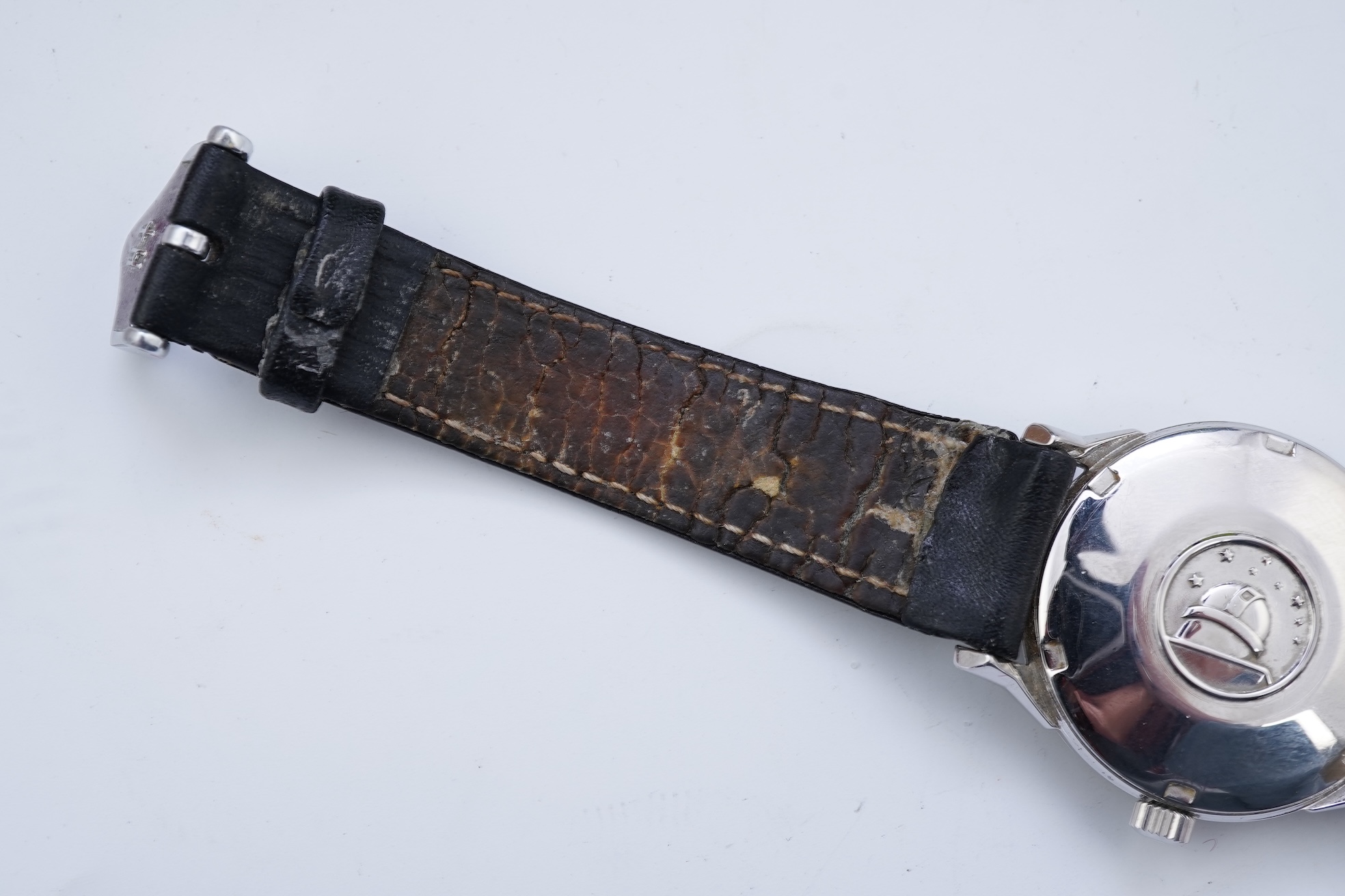 A gentleman's 1960's? stainless steel Omega Constellation Automatic Chronometer Officially Certified wrist watch, with pie-pan dial